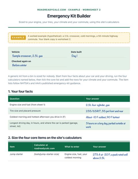 How Long to Inflate a Tire? Inflator Time Calculator | RoadReadyCalc